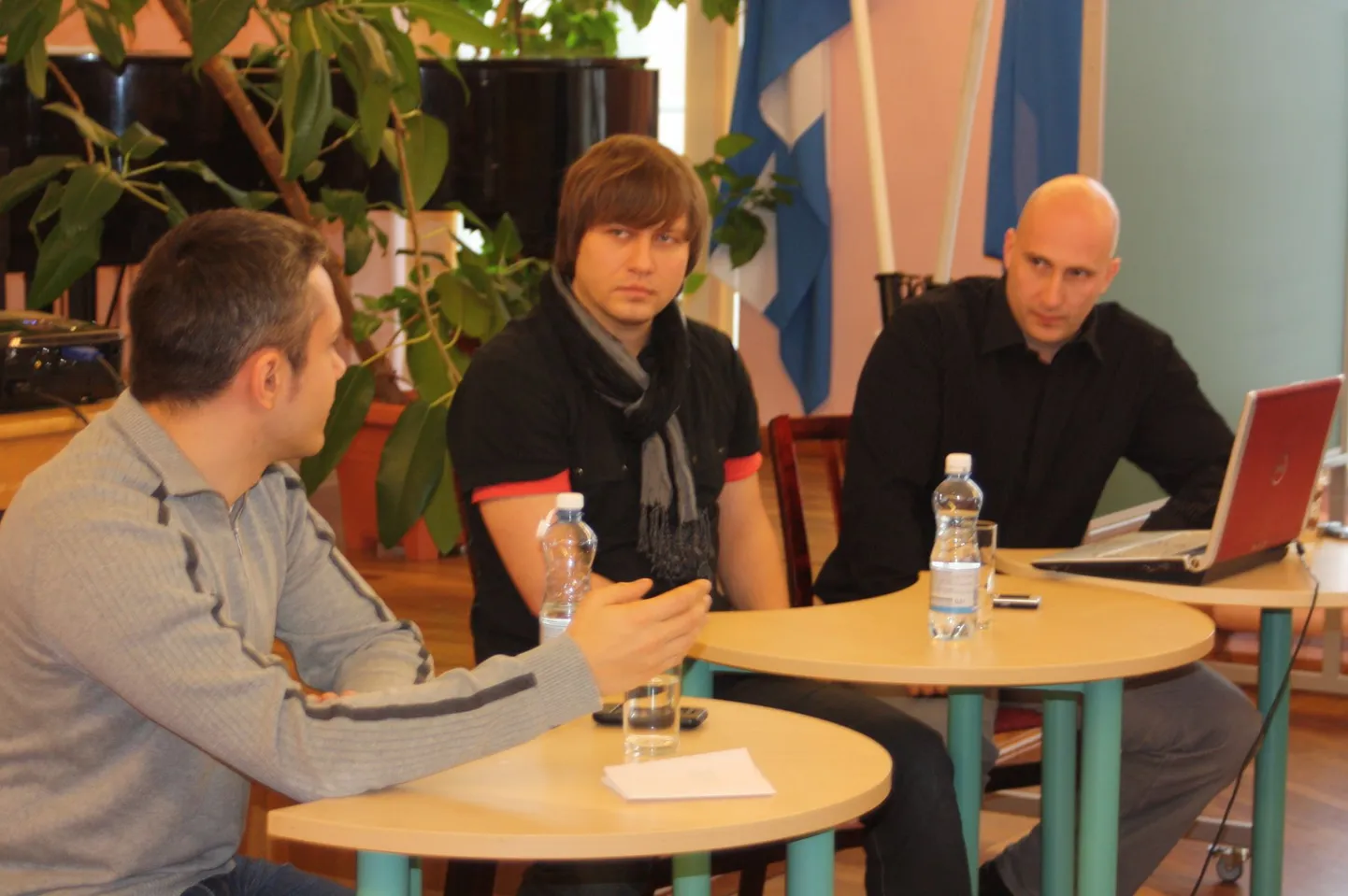Andrei Korobeinik (vasakul), Jürgen Fogel ja Andri Kiige.