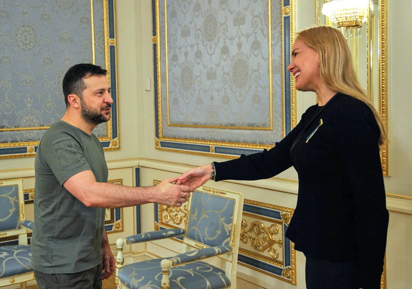 Euroopa Komisjoni volinik Kadri Simson kohtus Ukraina presidendi Volodõmõr Zelenskõiga.