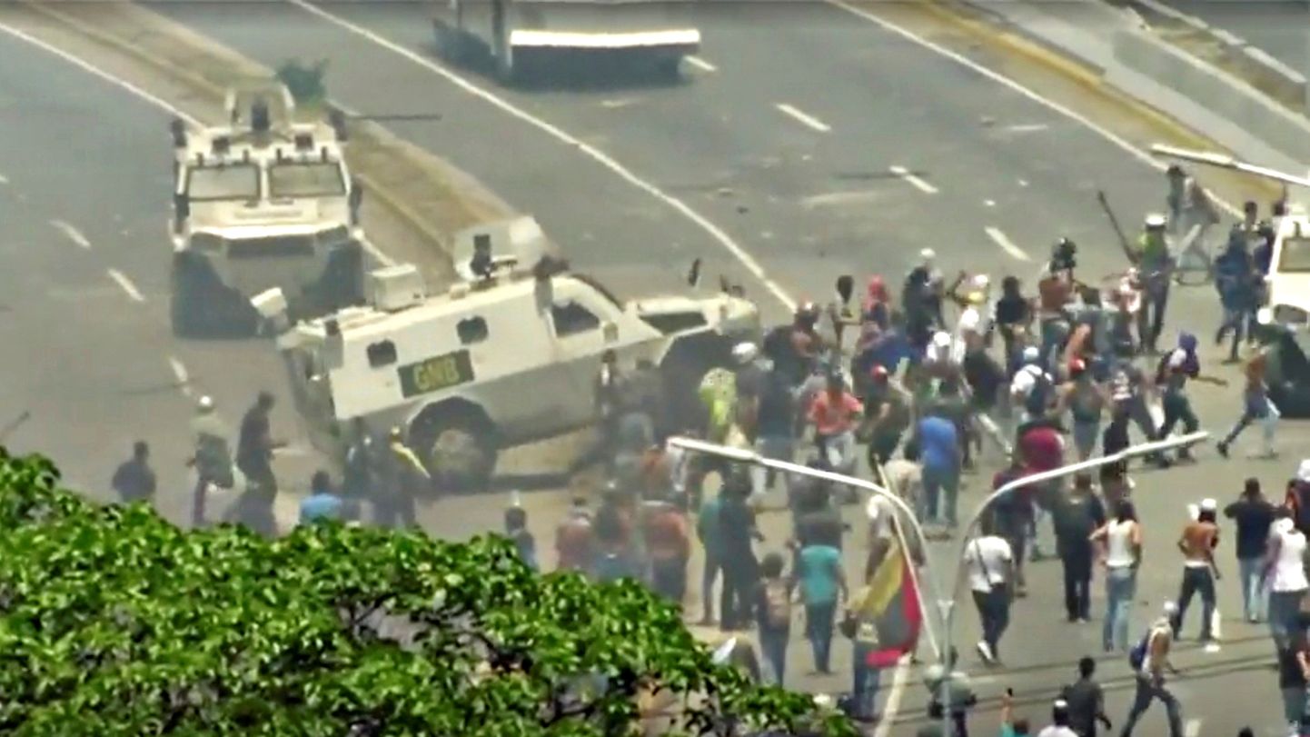 Беспорядки в Венесуэле.