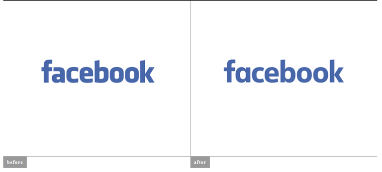 Facebooki logo varem ja nüüd