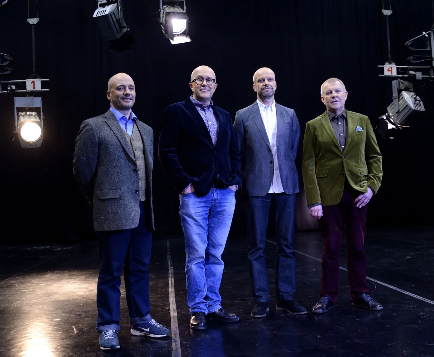 Kultuurisaate «OP!» uued tegijad Ilmar Raag, Mart Juur, Kaido Ole ja Andrus Vaarik.