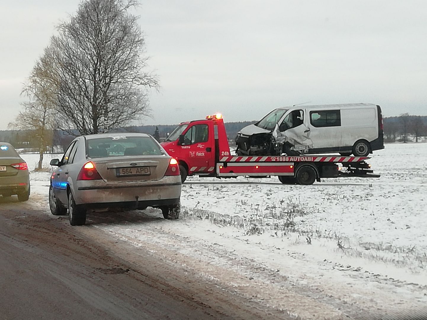 Põlva-Tartu teel juhtus õnnetus.