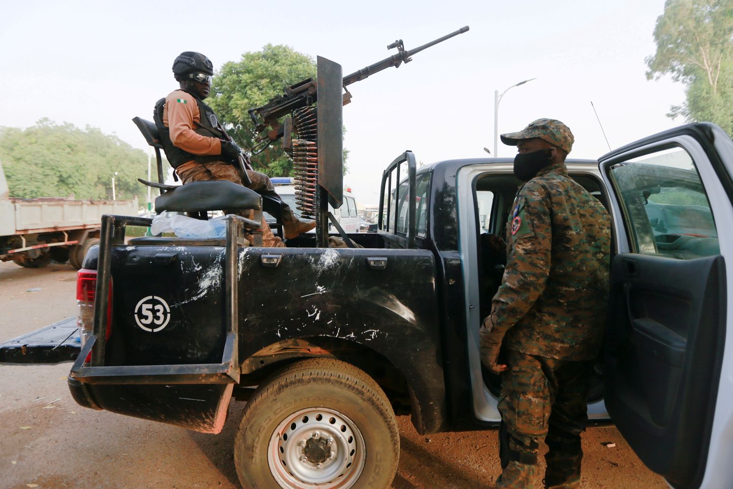 Nigeeria julgeolekuväelased Zamfara osariigis.