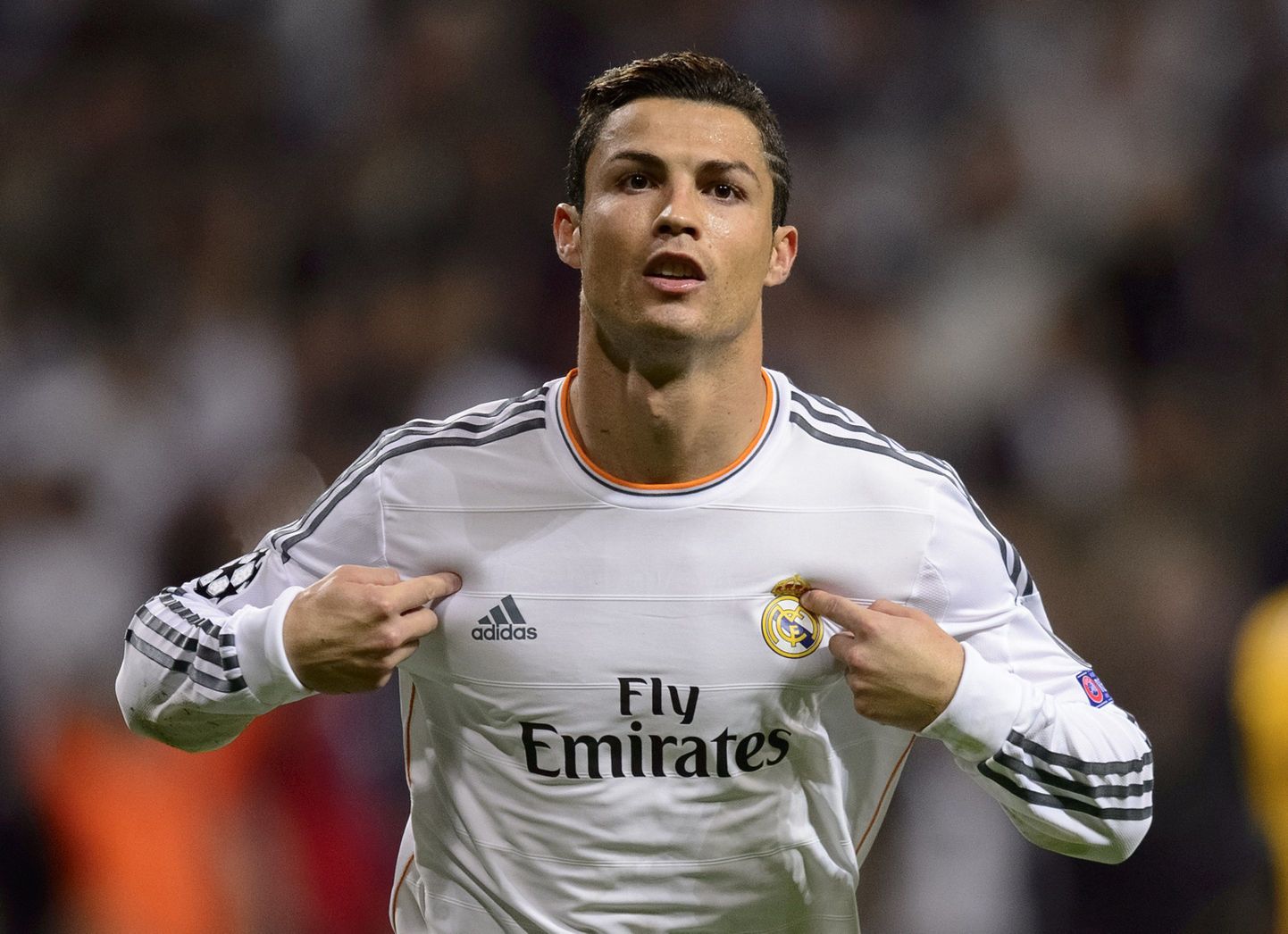 Cristiano Ronaldo tähistamas Juventuse vastu löödud väravat.