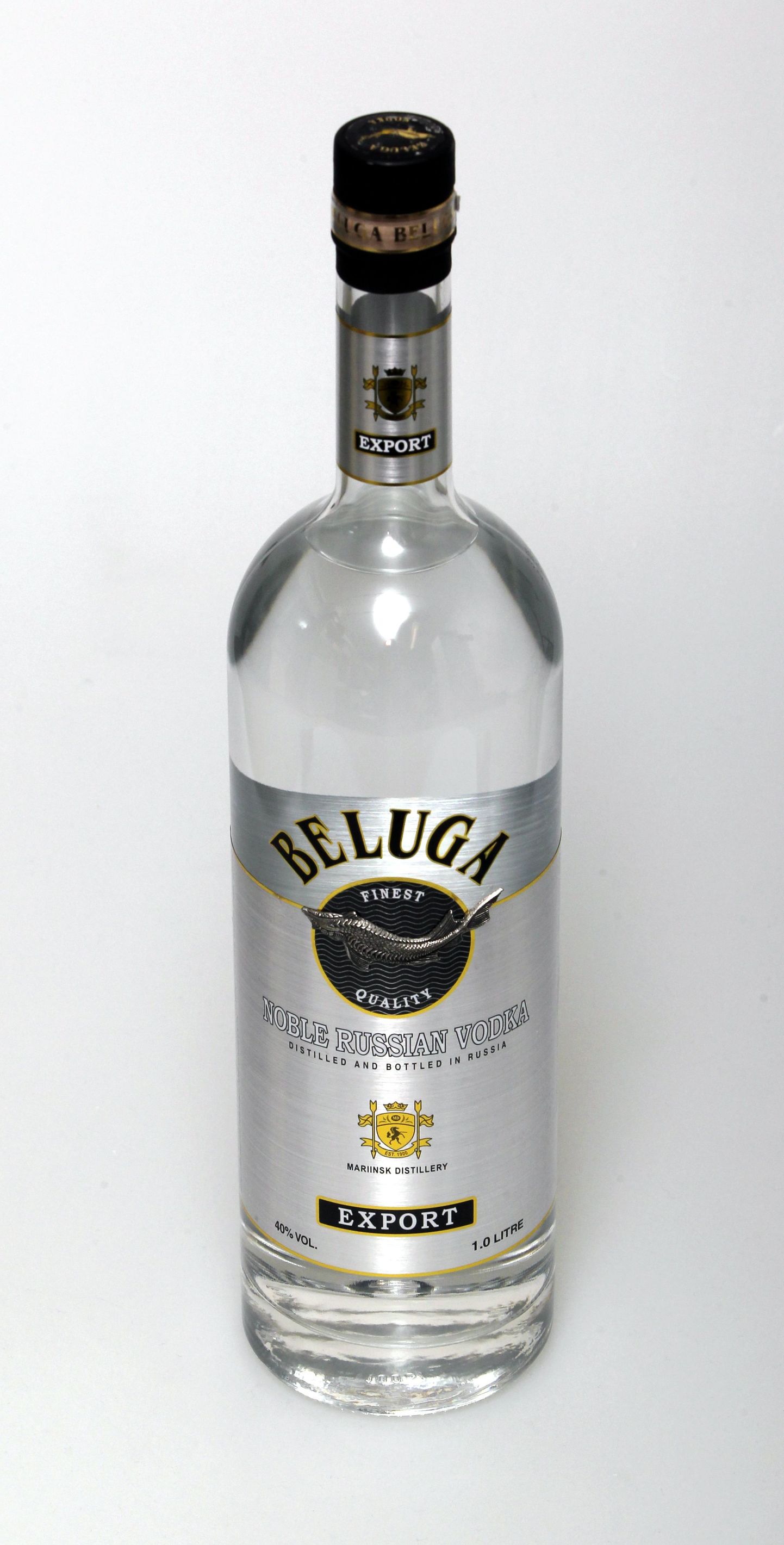 Venemaal valmistatud vodka Beluga.