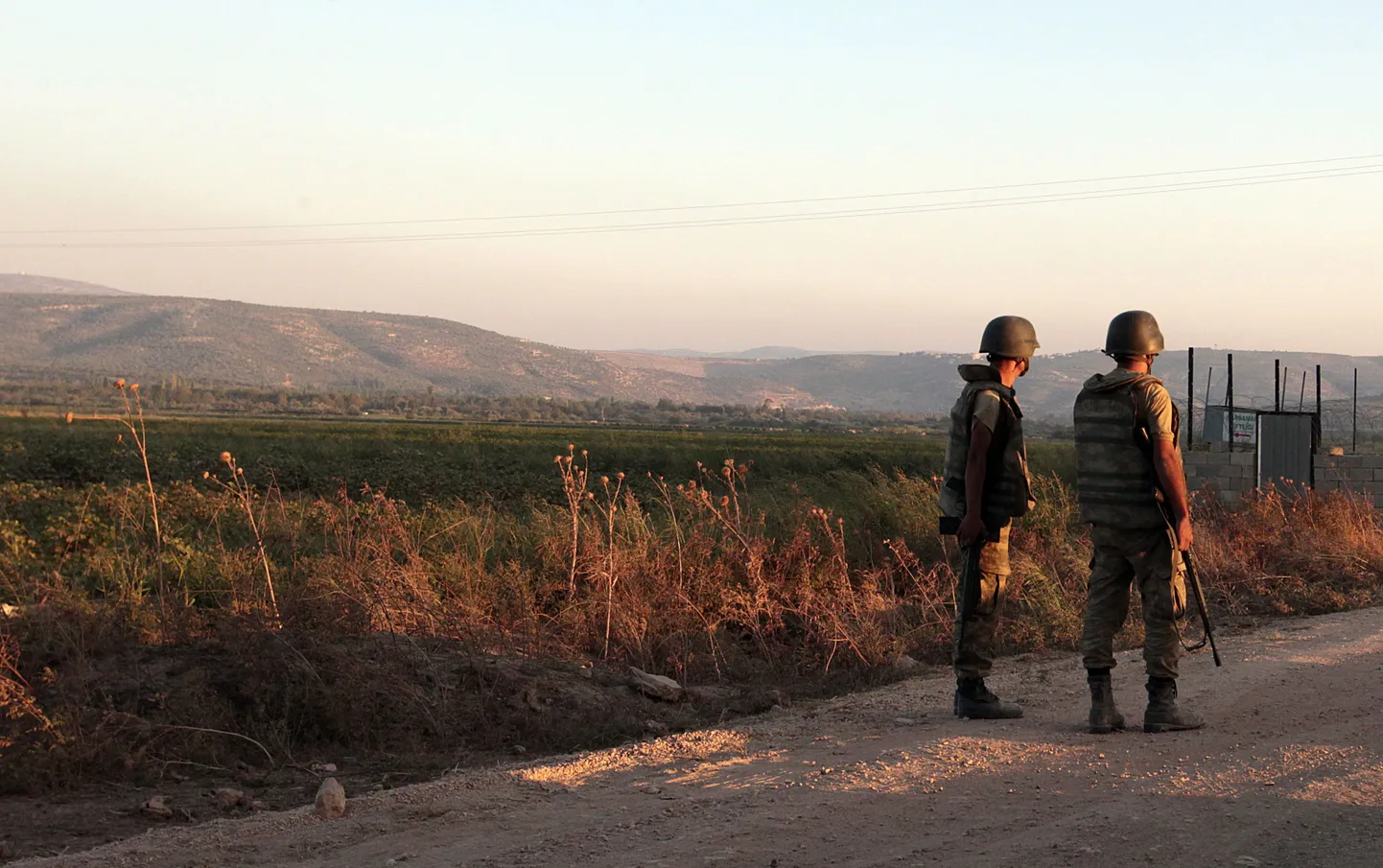 Türgi sõdurid patrullivad Hatay provintsis Türgi-Süüria piiril.