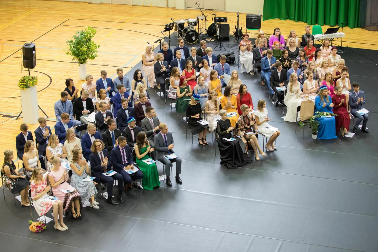 Viljandi gümnaasiumi lõpuaktust peeti viimati spordihoones 2018. aasta suvel.