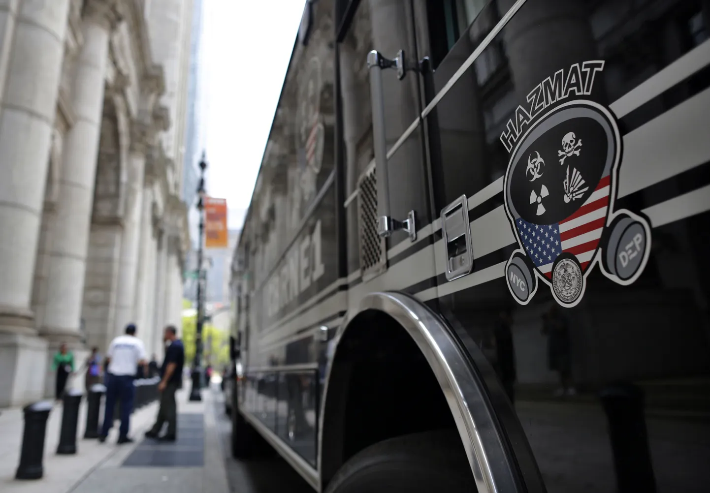New Yorgi politsei keskkonnaohtudega tegeleva osakonna Hazmat auto.