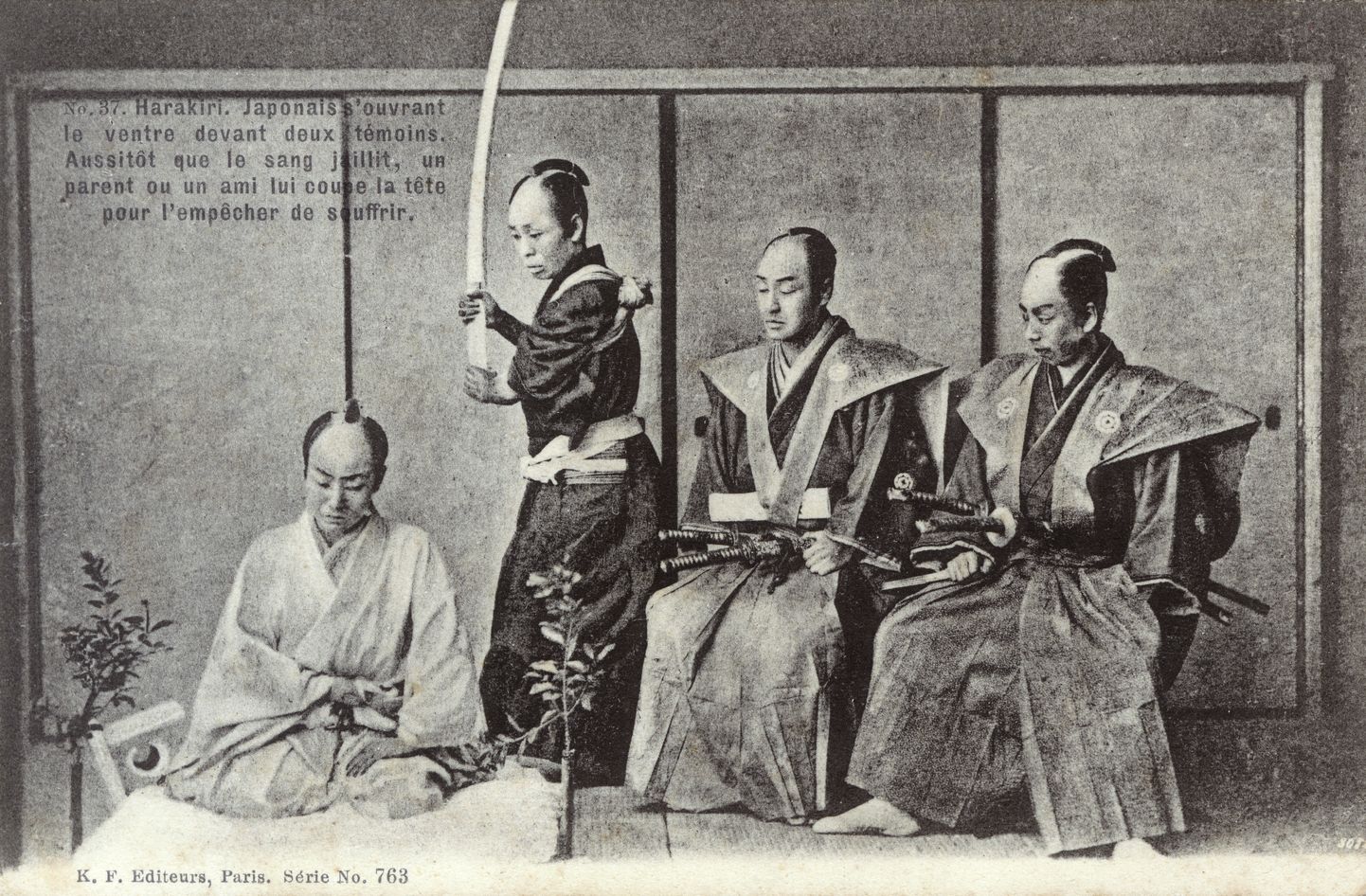 Harakiri ehk feodaalse Jaapani rituaalne enesetapp.