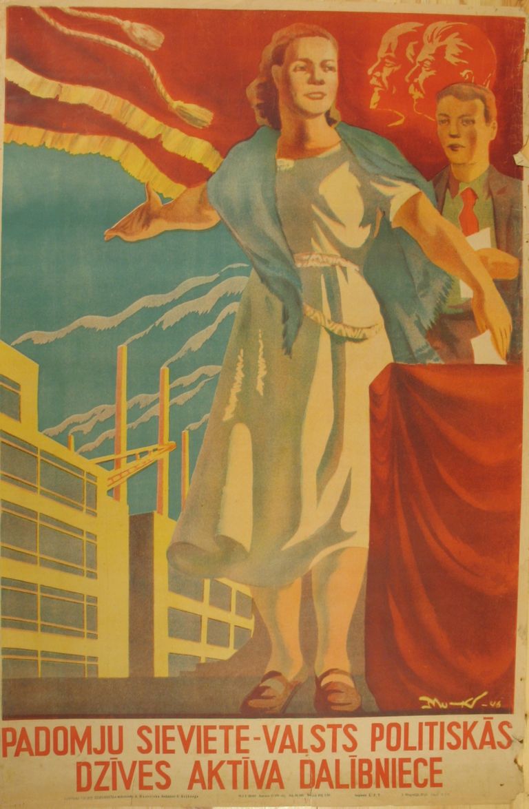 Плакаты советской поры передают атмосферу эпохи