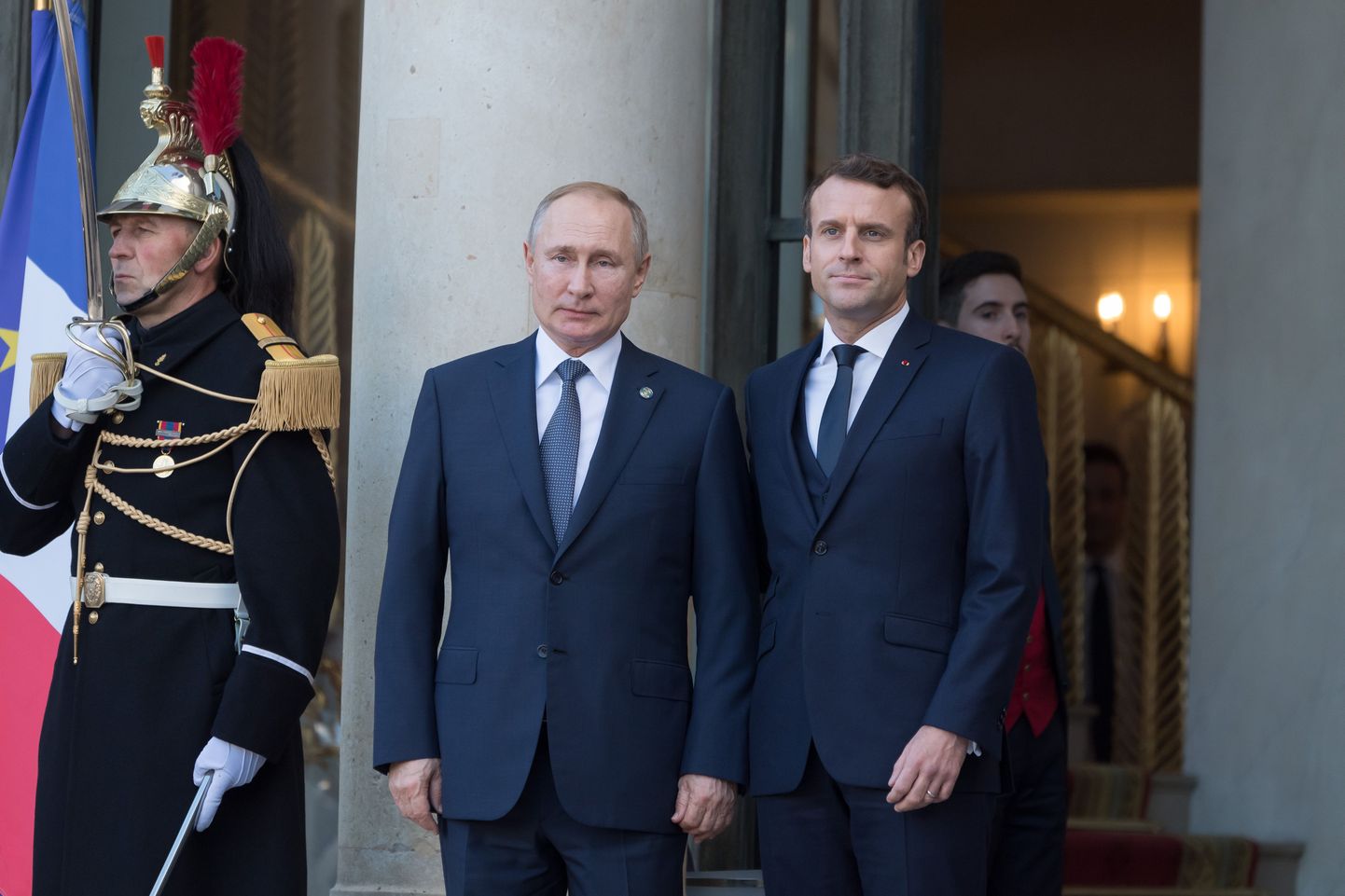 Vladimir Putin ja Emmanuel Macron Pariisis 9. detsember 2019.