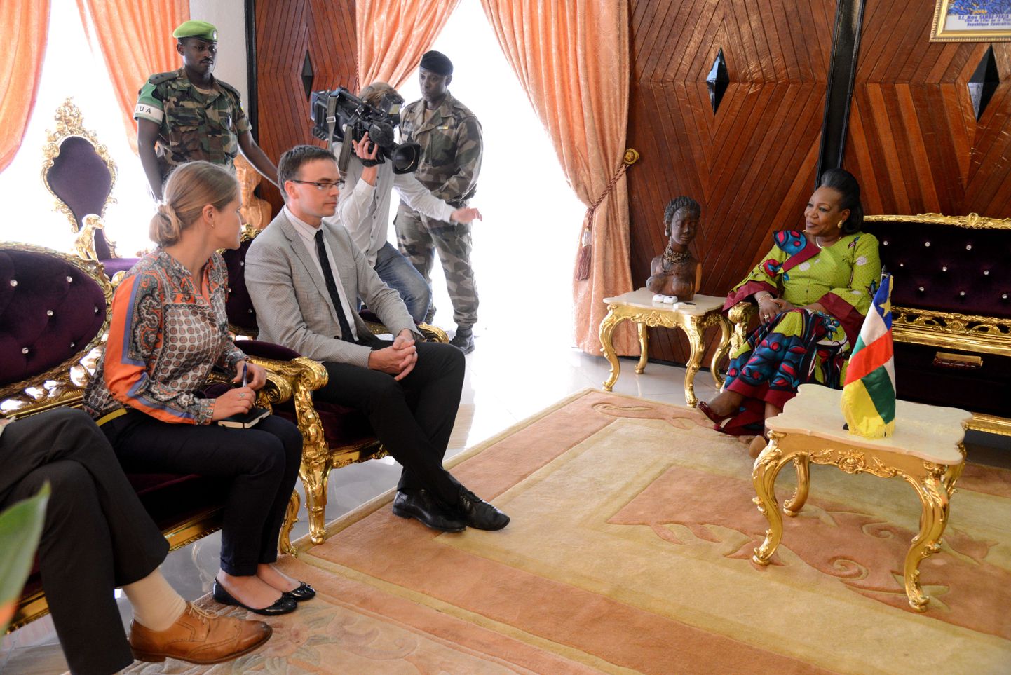Kaitseministri kohtumine Kesk-Aafrika Vabariigi presidendiga.