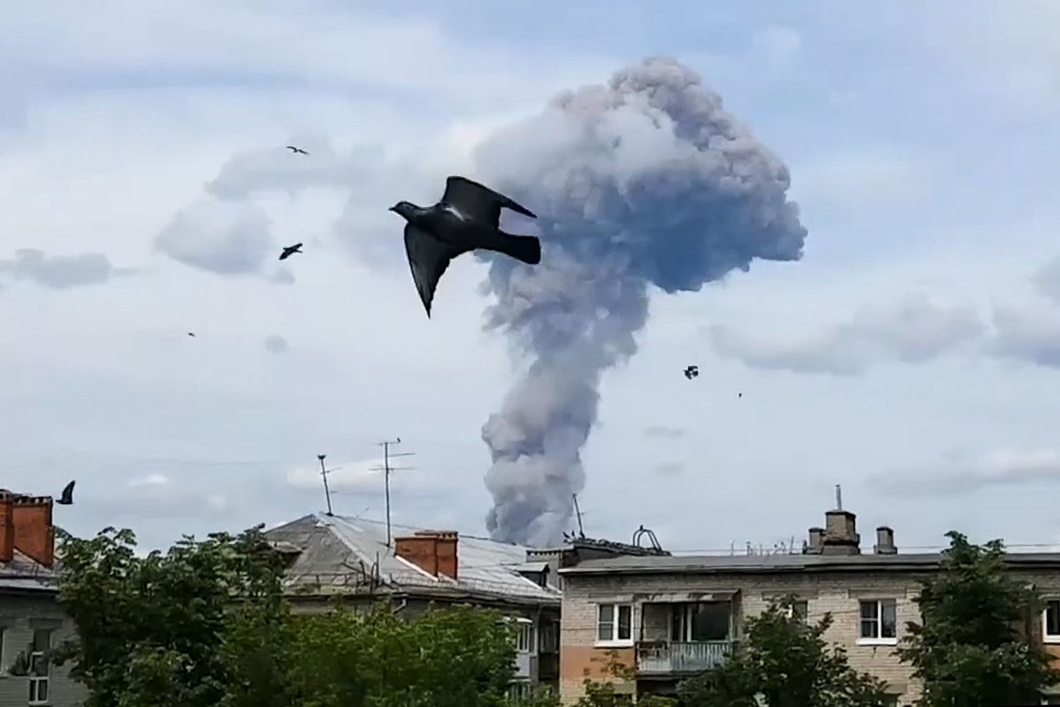 Взрыв на заводе в Дзержинске.