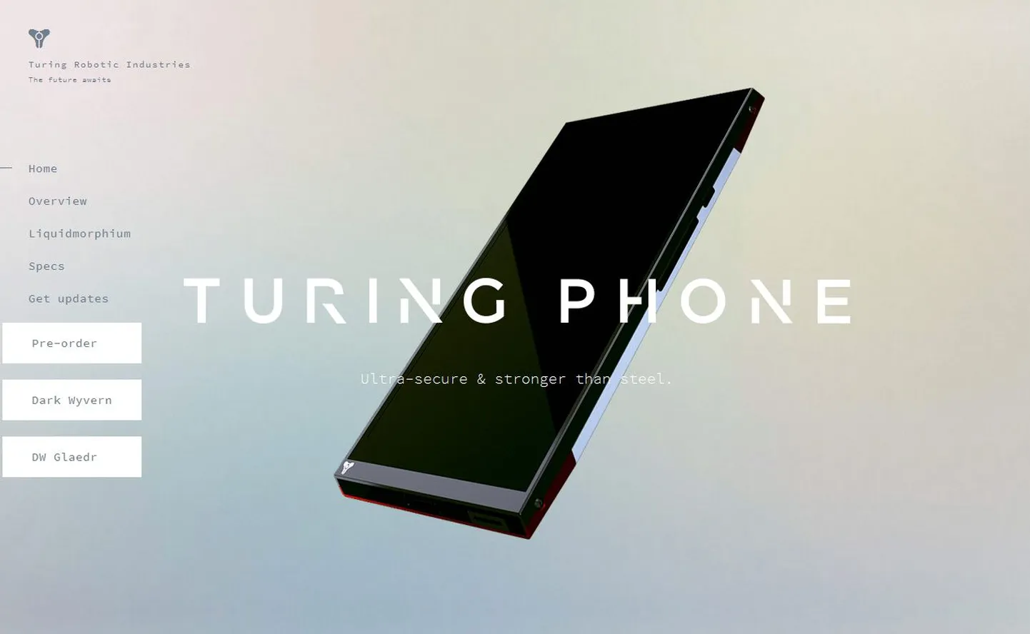 Ekraanitõmmis turingphone.com kodulehelt.
