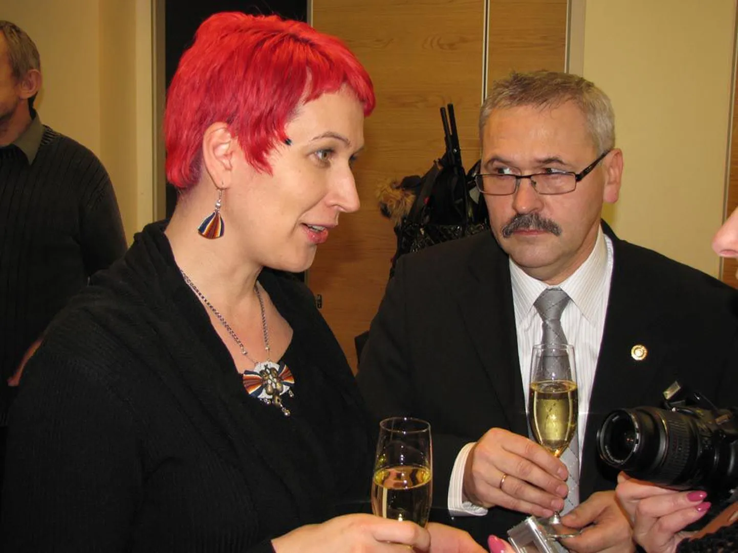Isamaa ja Res Publica Liidu juhtisikud Pipi-Liis Siemann ja Raivo Pink