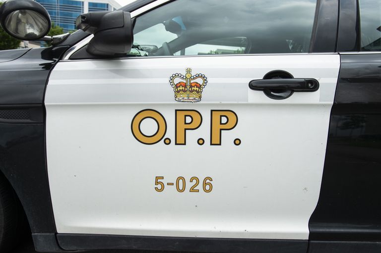 Kanada Ontario provintsi politseiauto. Pilt on illustreeriv