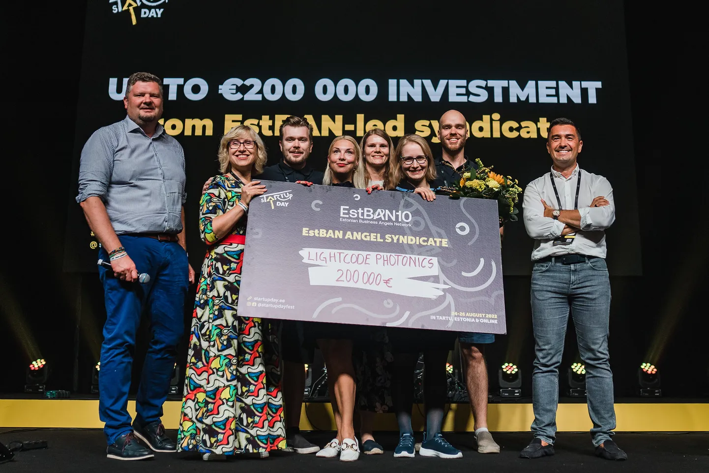Lighcode Photonicsi meeskond läks augusti lõpus toimunud sTARTUp Daylt koju peavõidu ehk 200 000 euro suuruse investeeringuga.