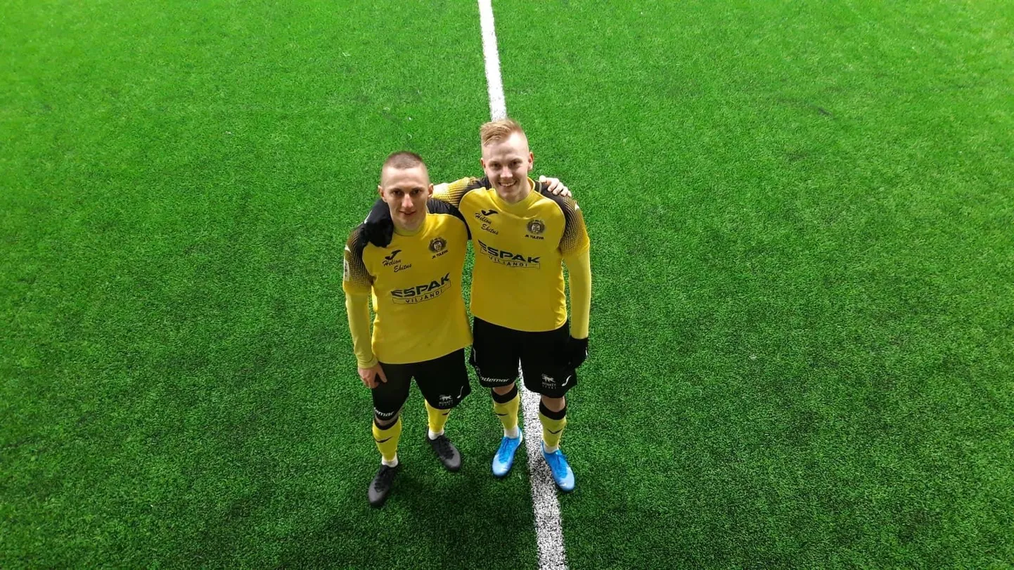 Viljandi Tuleviku pallurid Pavel Marin (vasakul) ja Kristjan Kask.