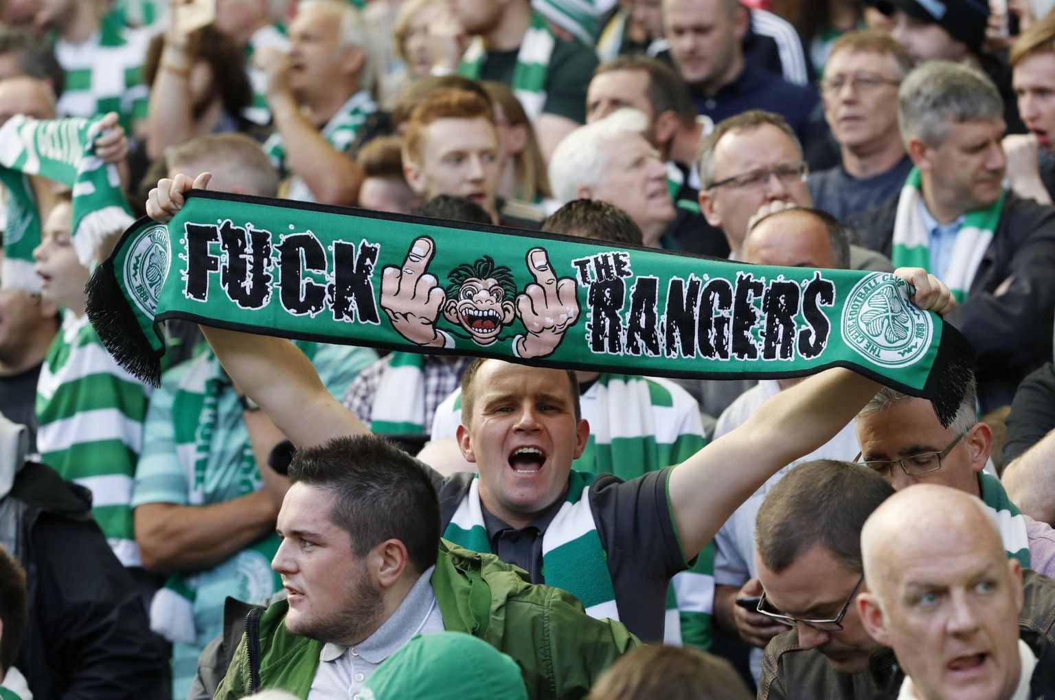 Celticu ja Rangersi vahelises heitluses on vastase vihkamisel sageli tähtsamgi roll kui omade toetamisel. Sõnum olgu aga lühike ja üheti mõistetav!