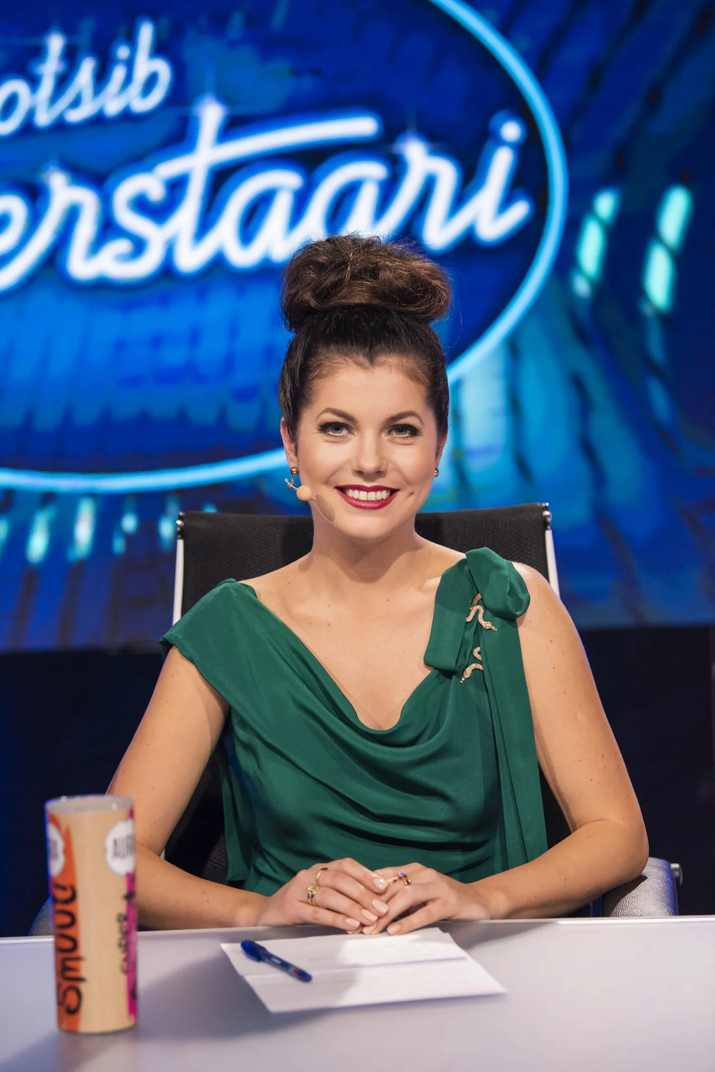 «Eesti otsib superstaari» kaheksanda hooaja stuudiovoor. Birgit Sarrap.