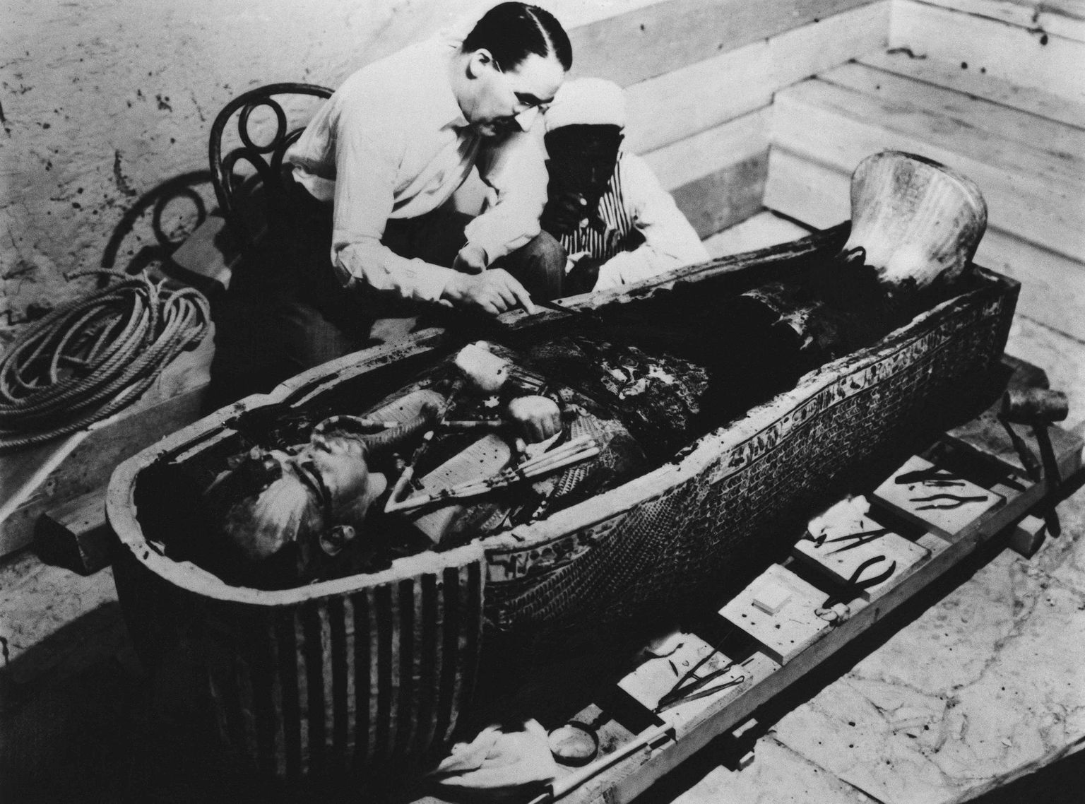 Howard Carter avamas vaarao Tutanhamoni sarkofaagi
