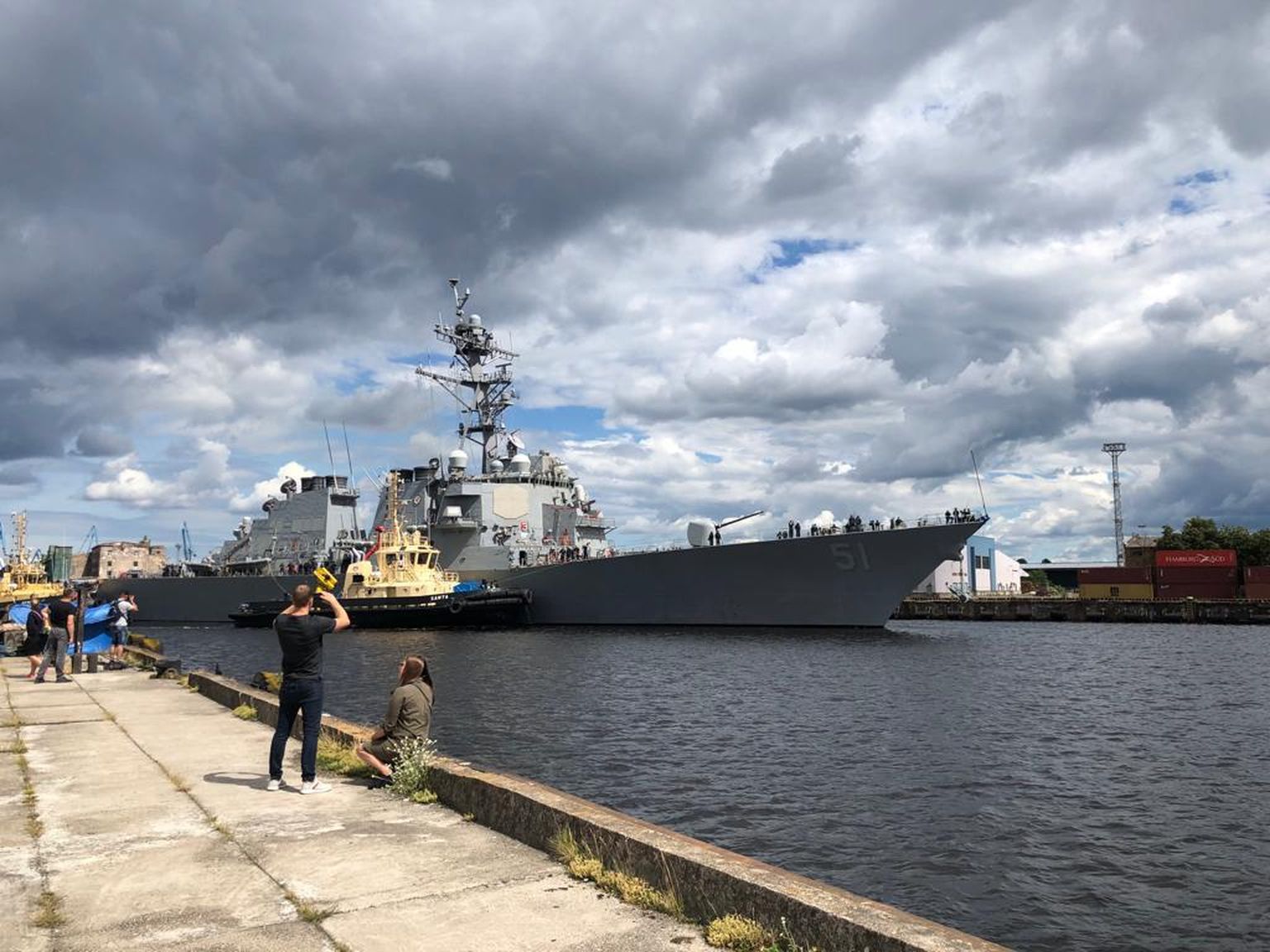 ASV Jūras spēku kuģis-iznīcinātājs "USS Arleigh Burke" ieradies Rīgā.