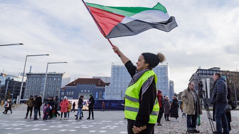 В акции в поддержку Палестины в Таллинне участвовал член «Братьев-мусульман»