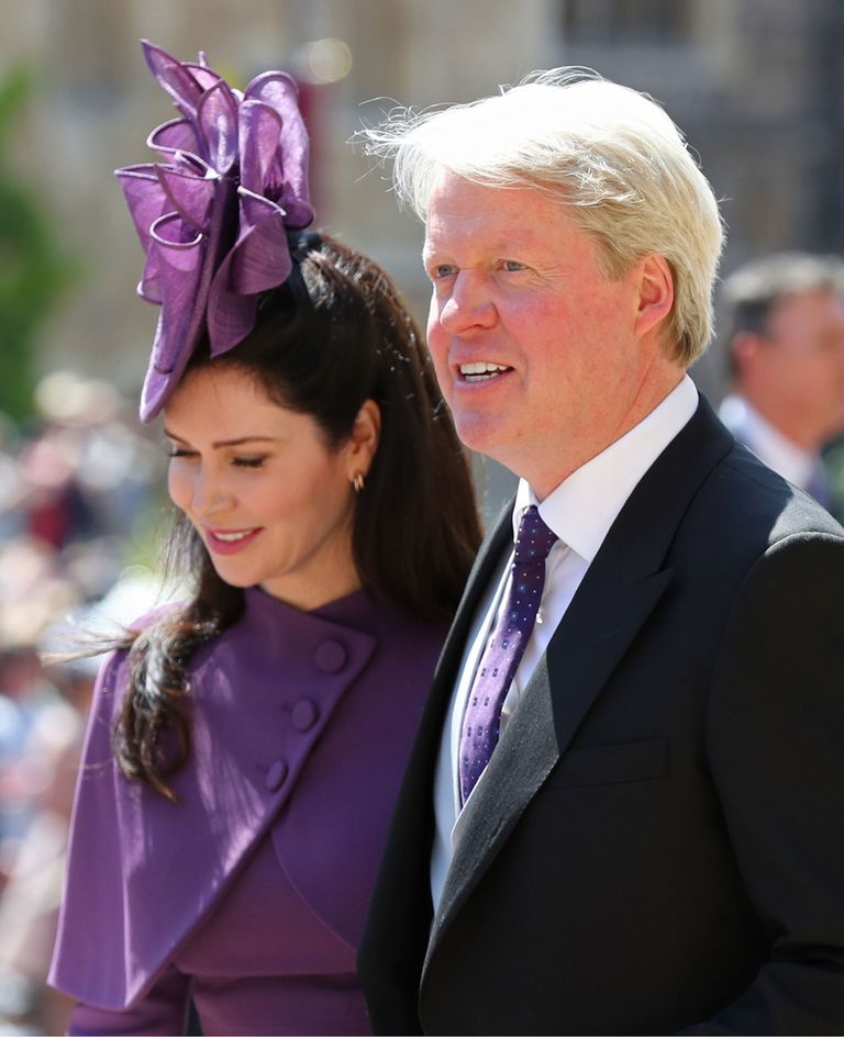 Lady Kitty Spenceri isa Charles Spencer ja kasuema Karen Spencer 19. mail 2018 prints Harry ja Meghan Markle'i pulmas