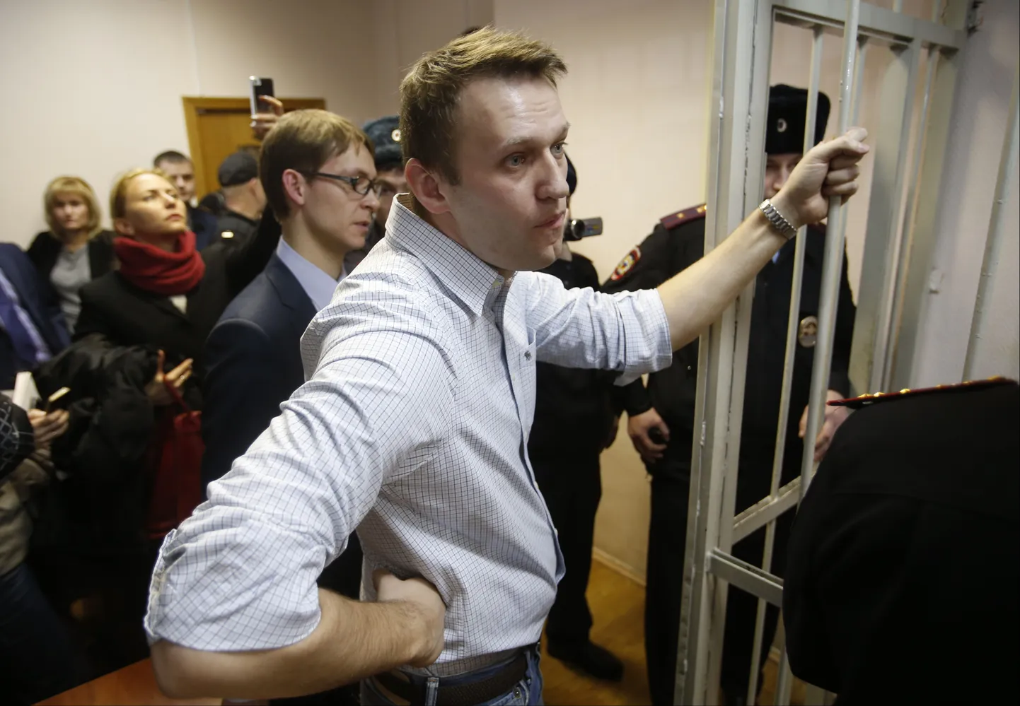 Aleksei Navalnõi täna Moskva kohtus.