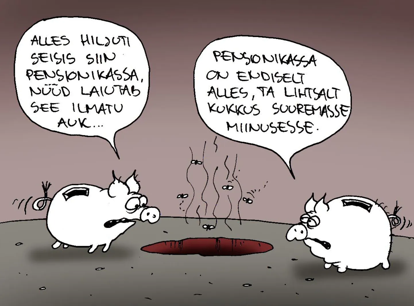 Pensionikassa miinuses.
