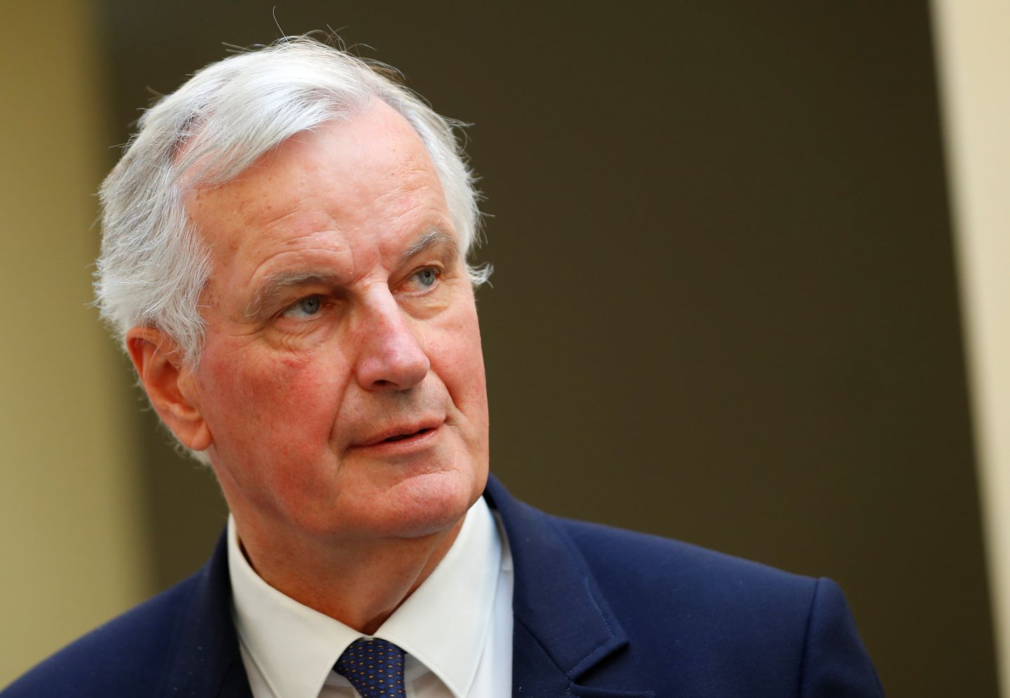 Euroopa Liidu pealäbirääkija Suurbritannia lahkumiskõnelustel Michel Barnier rääkimas ajakirjanikega 19. juunil Viinis.