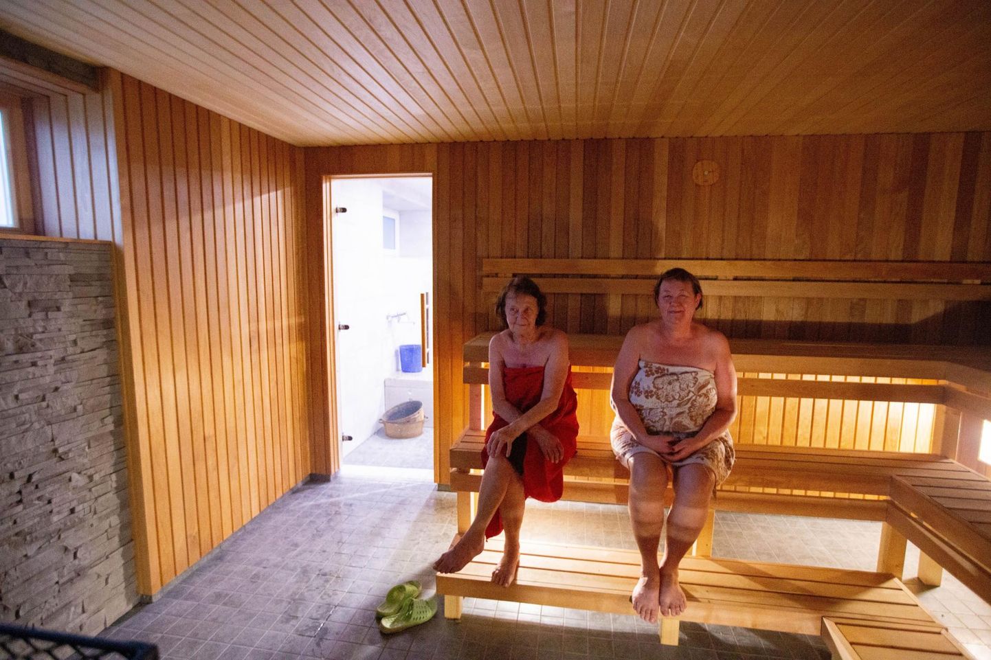 Viru-Nigula uus saun on valmis. Detsembri esimesel laupäeval oli esimene saunapäev.