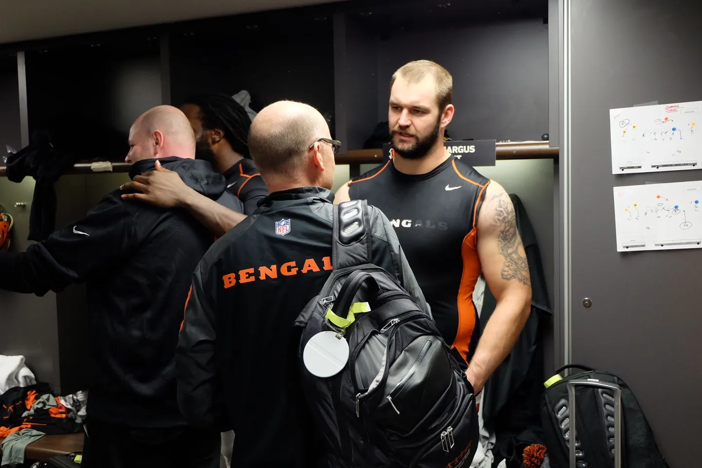 Margus Hunt ja Bengals riietusruumis