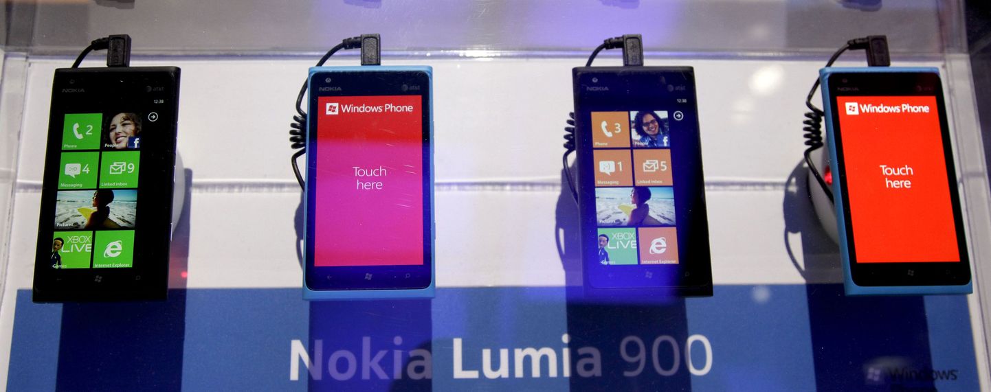 Nokia Lumia 900 telefonid.