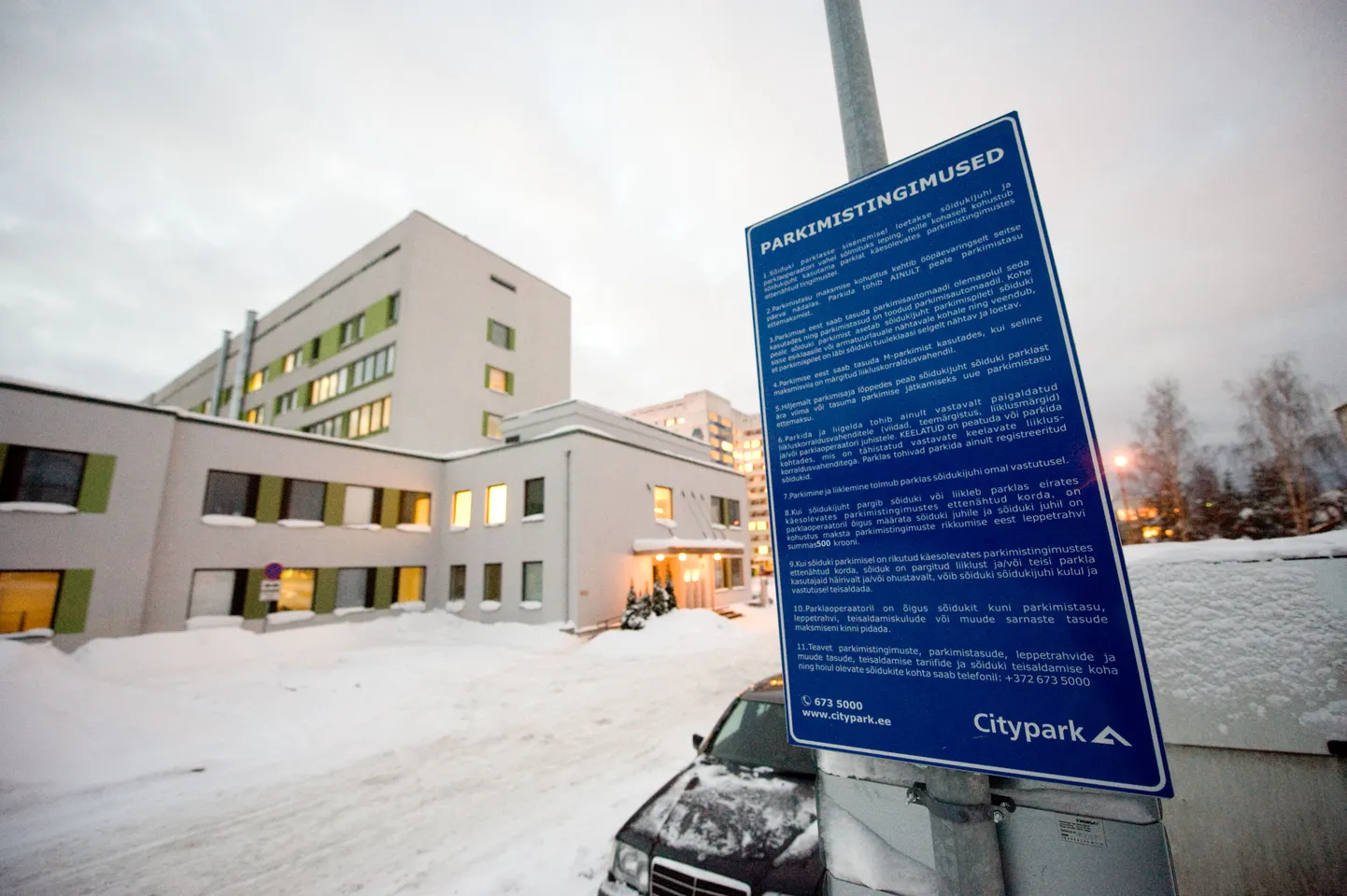 Citypark parkla Mustamäel lastehaigla juures.