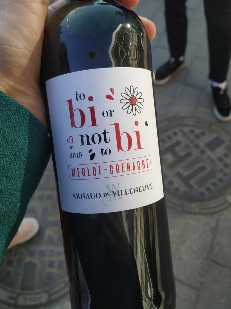 60. saate vein: «to BI or not to BI» Merlot-Grenache Arnaud de Villeneuve 2019. Representation matters!