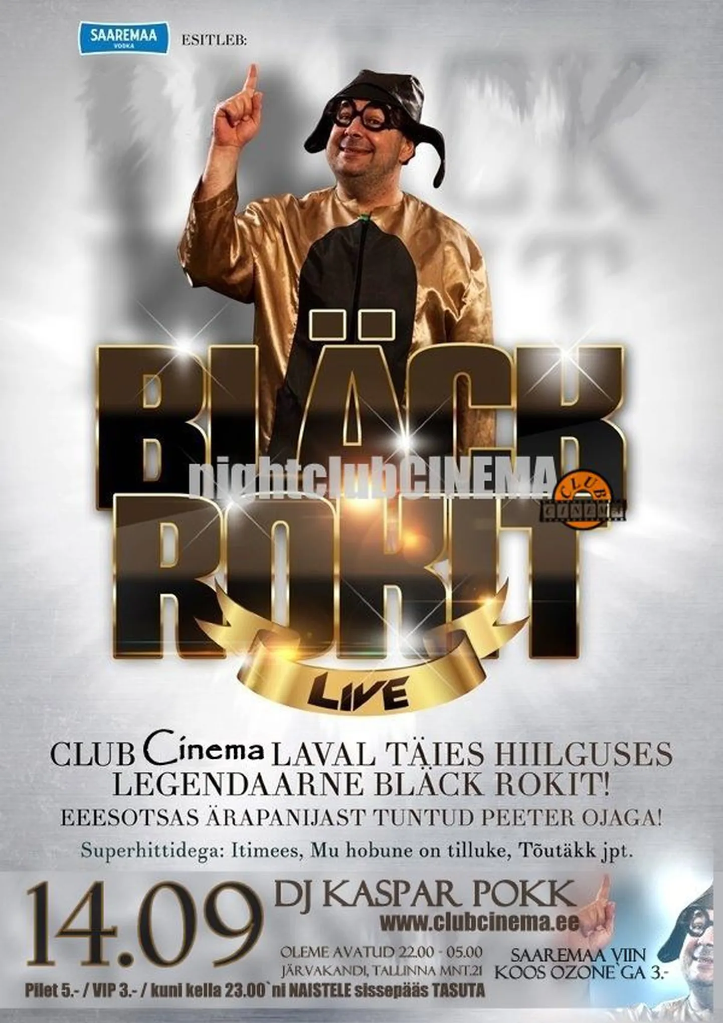 Legendaarne Bläck Rokit reedel Cinemas!