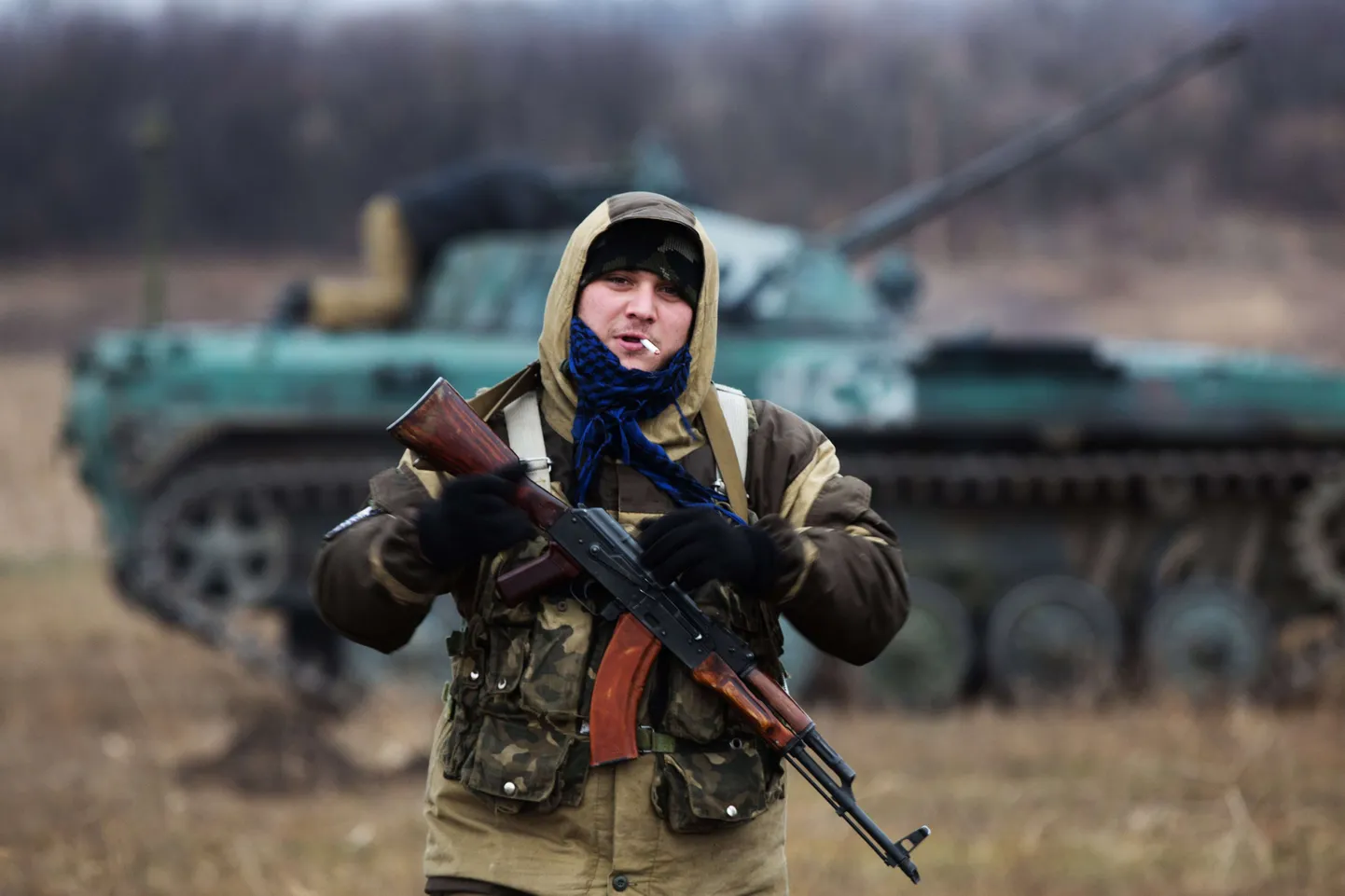 Venemeelne separatist Ukrainas Donetski oblastis.