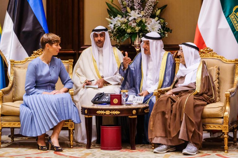 Kersti Kaljulaid kohtus täna Kuveidi emiiri šeik Sabah Al-Ahmad Al-Jabar Al-Sabahiga.