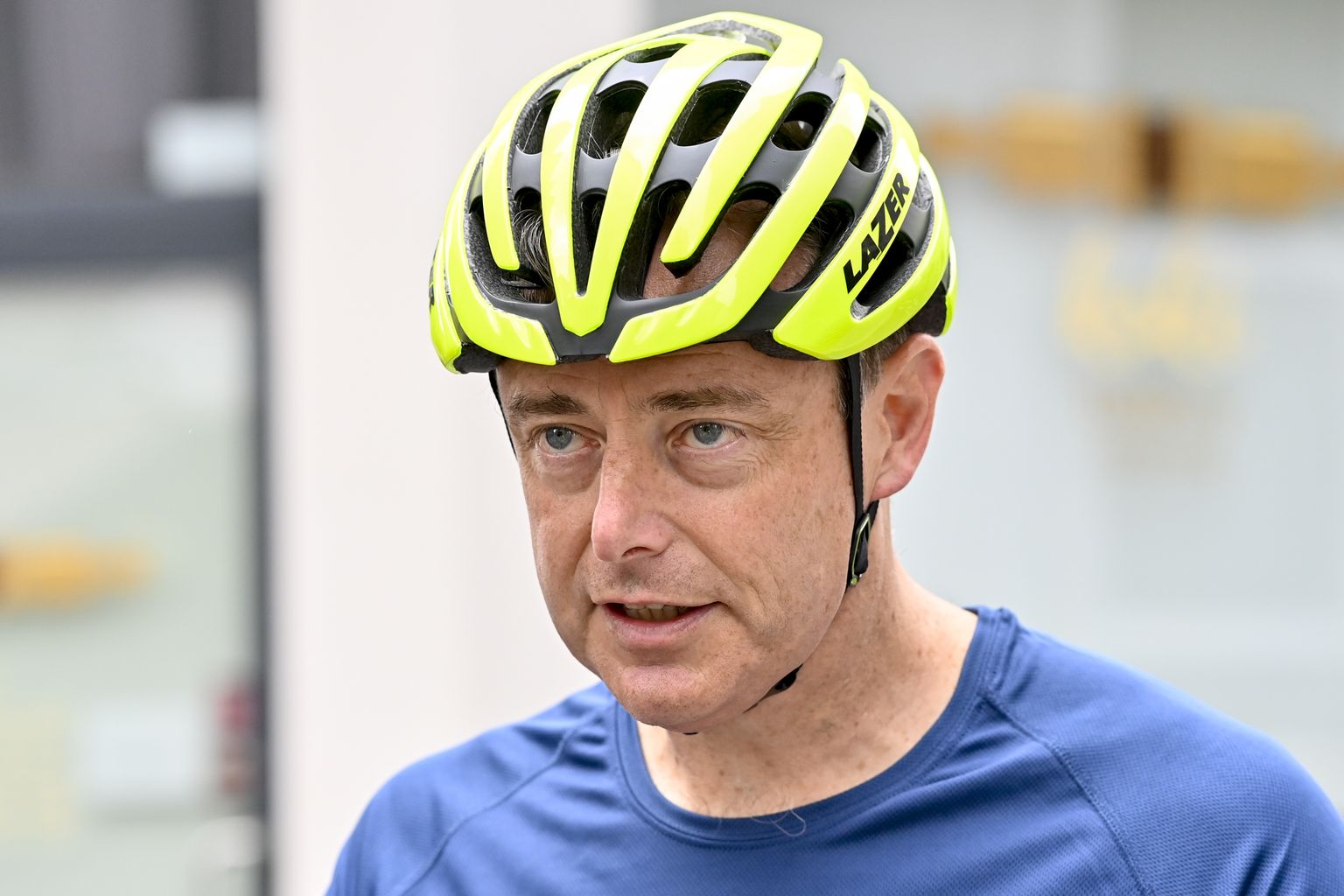 Belgia Antwerpeni linnapea Bart De Wever juulis 2020 jalgrattasõidul