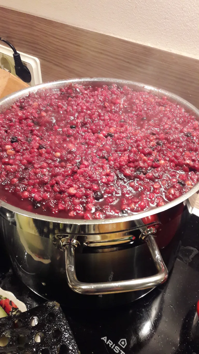 Nagu enamiku marjade puhul, pole ka pohlamoosi keetmisel vee lisamine vajalik - seda on marjades niigi küllalt. Saad hea tulemuse, kui paned õunu-pohli pooleks.