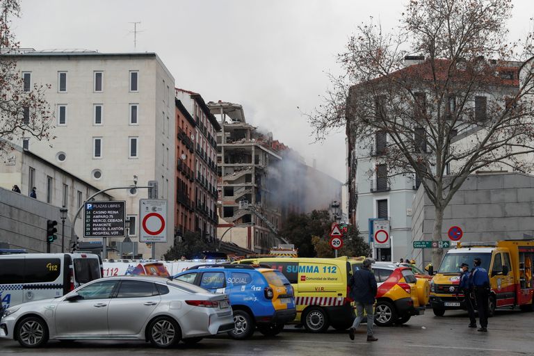 Взрыв в Мадриде.