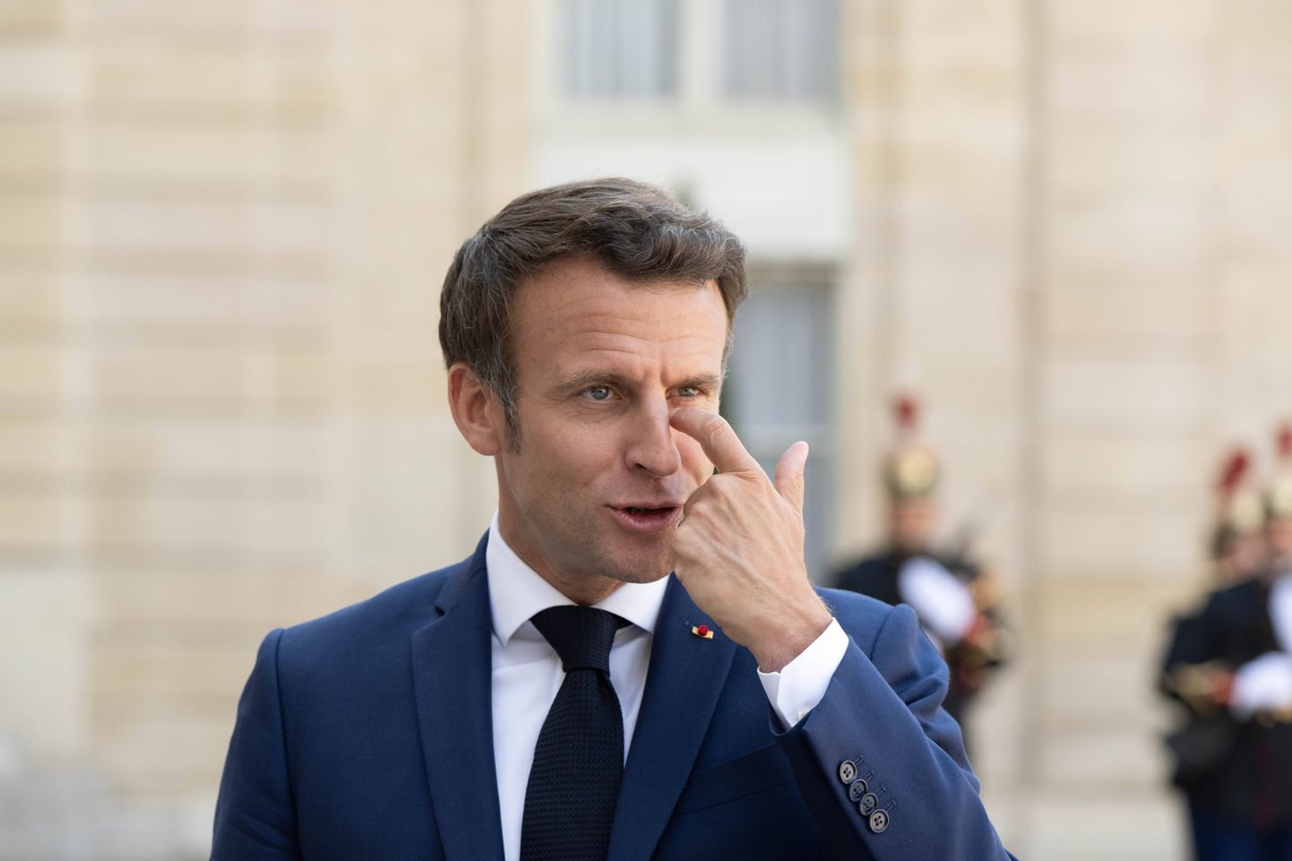 Prantsuse president Emmanuel Macron Pariisis 19. mai 2022.