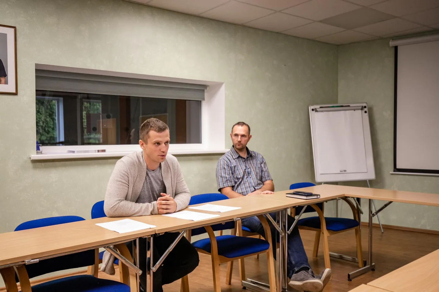 Valimisliidu Koostöö liige Madis Mätas (vasakul) sai 12 häält.