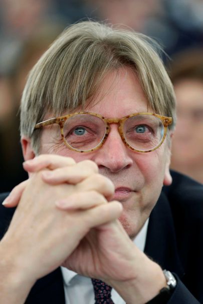 Euroopa Parlamendi Brexiti-läbirääkija Guy Verhofstadt Foto: CHRISTIAN HARTMANN/REUTERS/Scanpix