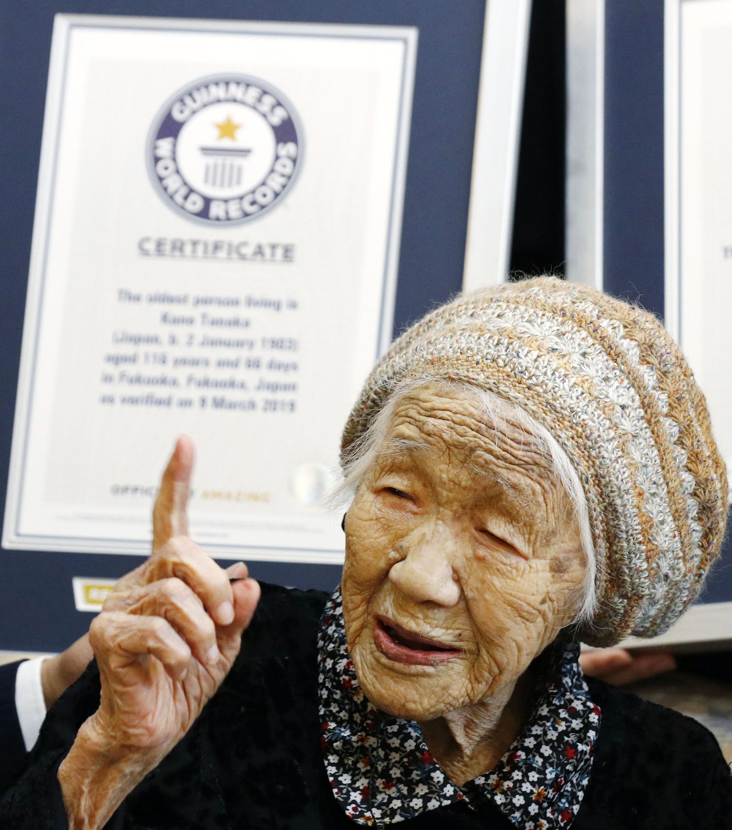 Jaapanlanna Kane Tanaka on Guinessi rekordite andmetel maailma vanim inimene.