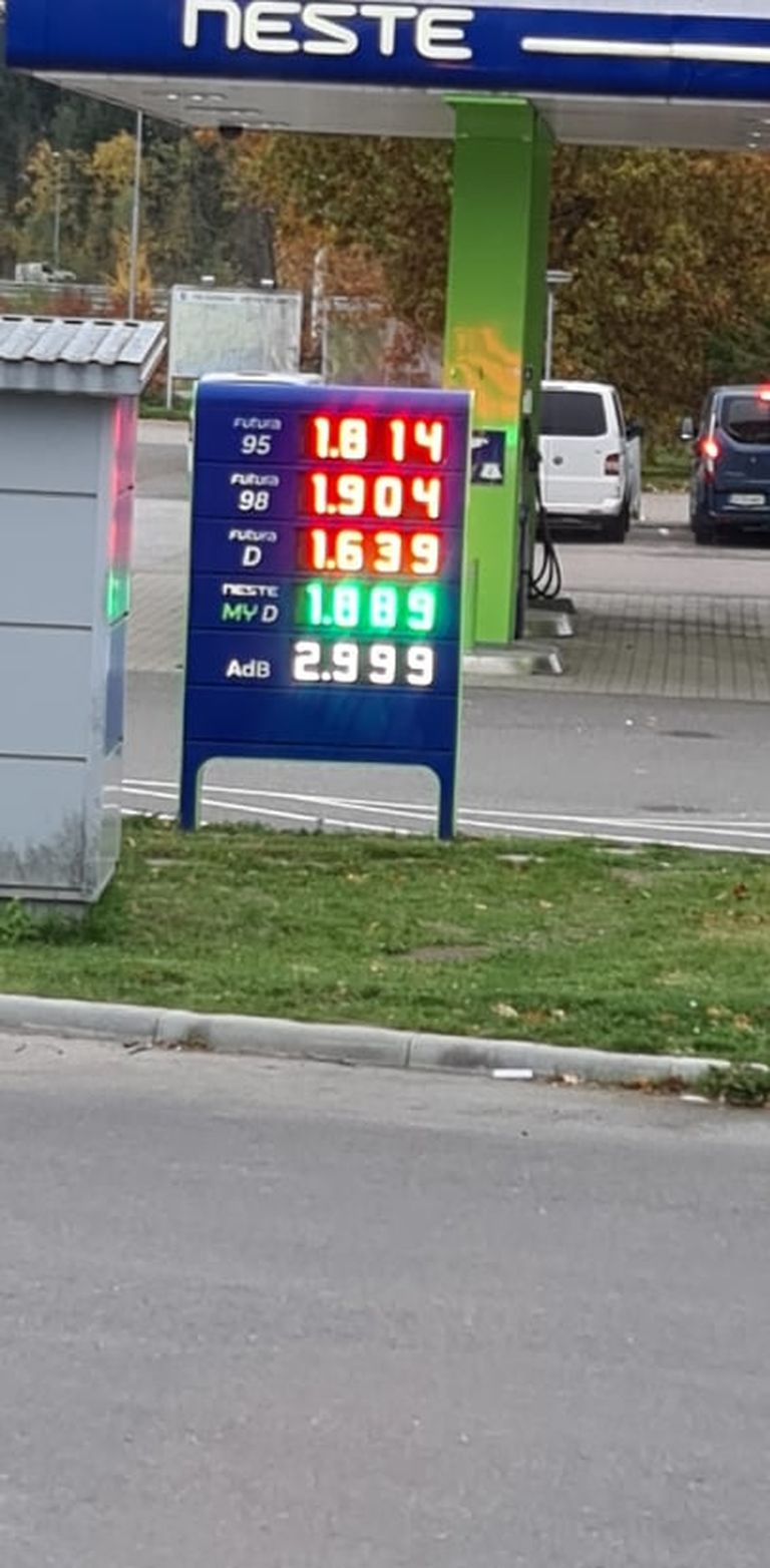 Kütusehind Soomes.