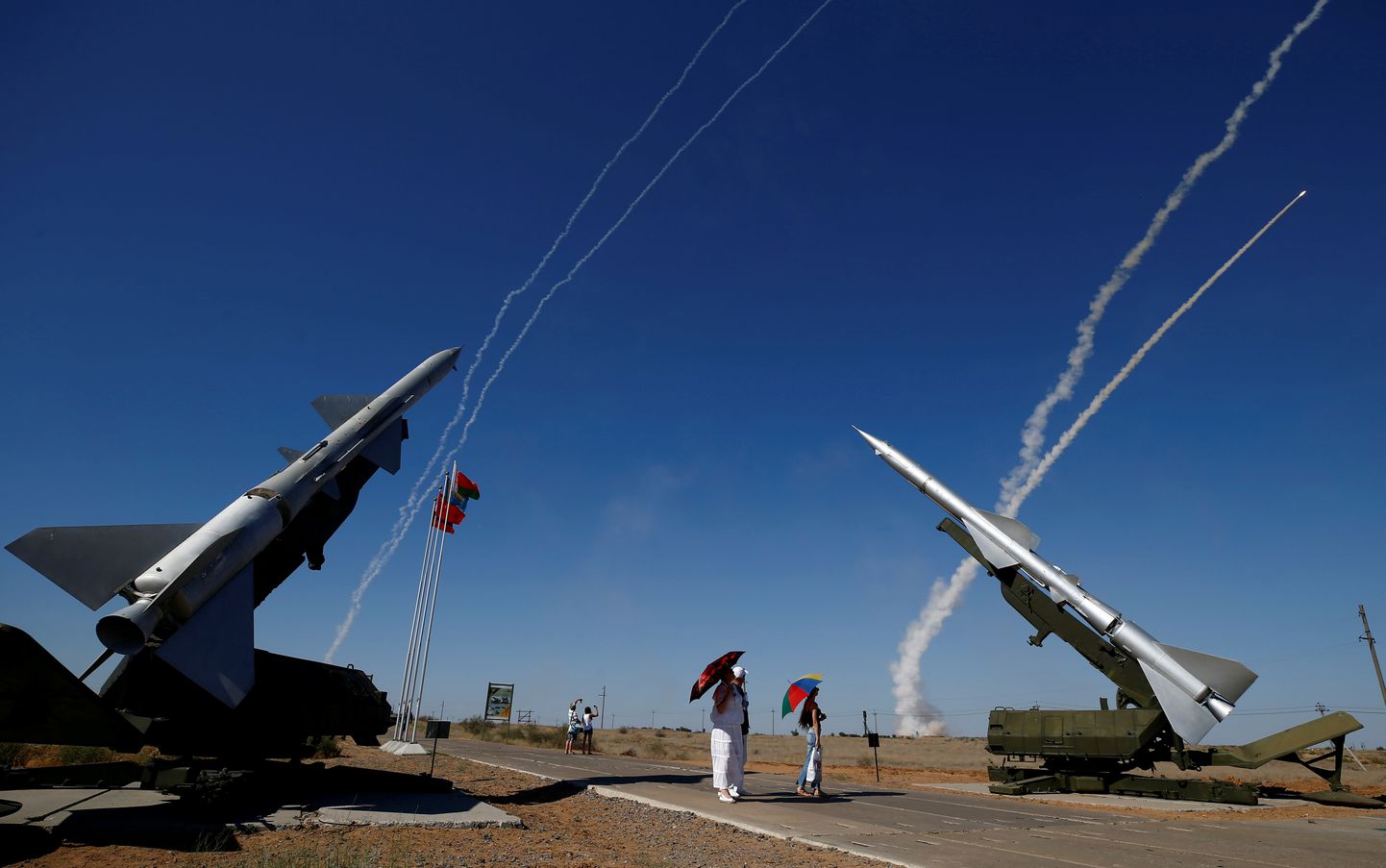 Raketisüsteemid S-300 Astrahanis.
