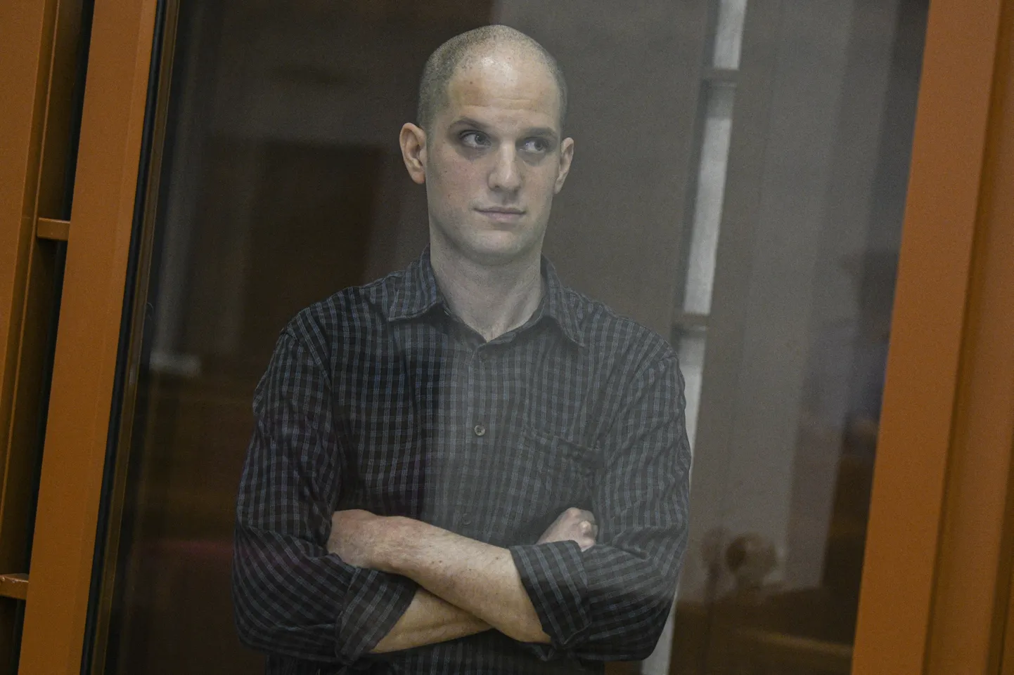 The Wall Street Journali ajakirjanik Evan Gershkovich Jekaterinburgi kohtus.