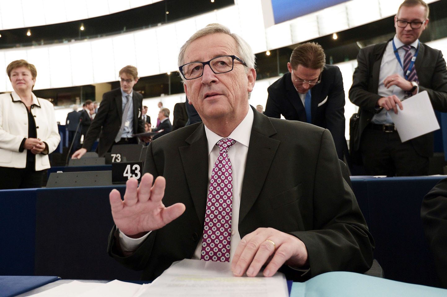 Euroopa Komisjoni president Jean-Claude Juncker ambitsioonika investeerimiskava väljakuulutamisel europarlamendis.